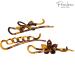 Parcelona French Twist Flower Bow Savana Celluloid Hair Clip Barrettes Set - Tortoise Shell Tokyo Design - Buy Online on GoSupps.com