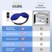 Ezona Heated Eye Mask - USB Electric Warm Compress for Dry Eyes Blepharitis & Sinus Relief - Temperature & Timer Control - Indigo - Buy Online on GoSupps.com