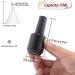 Agidea 15ML Empty Gel Nail Polish Bottles - Pack of 6, Matte Black Opaque Refillable Bottles with Brush, UV Safe with Mixing Balls & Funnels - Buy Online on GoSupps.com