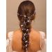 BERYUAN Women Girls Flower Pearls Wedding Hair Vine Blue Rhinestone Pearls Wedding Headpiece Silver Bridal Hair Vine Silver Wedding Hair Accessories for Wedding Women and Girls - Buy Online on GoSupps.com