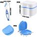 Buy Hongecb Denture Box - Light Blue Prostheses Container & Cleaning Cup for False Teeth Storage - Buy Online on GoSupps.com