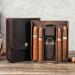 LYGA Real Leather Portable Cigar Humidor Men's Business Cigar Bag Portable Multi-Functional Cigar Bag 4 Cigar Storage Bag. - Buy Online on GoSupps.com