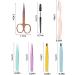 WUBAYI 7Pcs Stainless Steel Tweezers Kit for Facial Hair Removal - Professional Eyebrow Tweezers Set for Men & Women - Buy Online on GoSupps.com