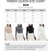 Trendy Queen Women's Mock Turtleneck Long Sleeve Shirt - Beige, Medium | Fall Fashion Basic Layering Top | Slim Fit Thermal Underwear - Buy Online on GoSupps.com
