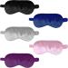 Buy Silk Sleep Mask - Soft Eye Mask for Women & Men | Black Blindfold for Relaxing Sleep - Buy Online on GoSupps.com
