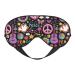 Peace Love and Dove Flower Power Sleep Mask Adjustable Double -Sided Eye Mask Soft Sleeping Eye Covers for Sleeping Perfect Shading Reduce Eye Edema