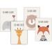 Kackpecht Eummel Animal Affirmation Images Set | Jungle Motivational Art for Kids' Rooms | 4 Colorful A4 Decor for Boys & Girls - Buy Online on GoSupps.com
