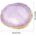 Resin Nail Art Palette Nail Art Painting Mixed Color Palette Nail Gel Color Makeup Display Board Golden Edge(Purple) - Buy Online on GoSupps.com