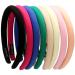 LONEEDY 8 Pack Wide Cotton Hard Hair Bands Non-slip Padded Headband Hair Accessories for Girls and Women (Mixed color)