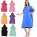 Buy Ultra-Echo Bathing Towel Poncho | Quick-Dry Surf & Beach Change Robe for Women & Kids - Violet 90x110cm - Buy Online on GoSupps.com