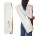 EnjoyActive Yoga Mat Bag | Premium, Waterproof, Multi Pockets, Adjustable Strap | 2 size for 1/4" or 1/2" Thick Yoga Mat Carrier | Perfect Yoga Bag to Gym Class Beach Park Travel for Women & Men S - A White