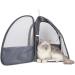 Tecageaon Pet Backpack Carrier for Small Cats Dogs Rabbit Ventilated Design Safety Straps Buckle Support Collapsible Designed for Travel Hiking Walking & Outdoor Use (Pink) - Buy Online on GoSupps.com