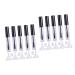 Healeved 10 Pcs Empty Eyelashes Bottle Empty Mascara Bottle Storing Eyelash Cream Empty Eyelash Serum Tube 1 g (Pack of 1) Blackx2pcs