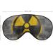 Yellow Nuclear Radioactive Symbol Reactor Sleep Mask - Adjustable Strap Eye Cover for Men and Women - Blocks Light for Travel and Nap - Buy Online on GoSupps.com