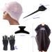 Silicone Highlight Caps Kit for Hair Coloring - 2 PCS Professional Dyeing Cap Set for Women Men - Buy Online on GoSupps.com
