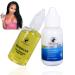 LOMMEL Lace Glue Strong Hold Lace Glue and Tape in Extension Remover Waterproof Lace Front Wig Glue (38ml Wig Glue / 30ml Wig Glue Romover/Silicone Brush) 1 Bottle Wig Glue and 1 Bottle Remover/PACK