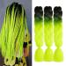 Fanyu ombre braiding hair 3pack/Lot ombre braiding hair extensions high temperatures synthetic 24 inch pre Stretched brain