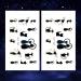 Oottati Small Cute Cats Love Totem Temporary Tattoo (2 Sheets) | Fun and Whimsical Designs for Animal Lovers - Buy Online on GoSupps.com