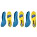 Norelie insole Comfysole Comfort Orthopedic insoles pressure relief and foot vault Support ideal for flat feet plantar fasciitis and foot pain yellow*3 pair 41-42