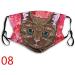 Yliquor 17 Styles Print Mouth Covering Cute Furry Cat Pattern Mouth Washed Reusable Face Cotton Cover for Outdoor Cycling Personal Protection for Men Women (1 pc H) - Buy Online on GoSupps.com