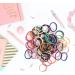 XCOZU 200 Pieces Baby Hair Ties Multicolor No Metal Elastics for Little Girls - 2.5cm x 0.2cm - Buy Online on GoSupps.com