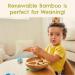 Munchkin Bambou Divided Plate - Stay Put Suction Plate for Babies & Toddlers | BPA Free Bamboo Plate for Baby Weaning | Kids' Mealtime Essential - Buy Online on GoSupps.com