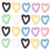 FRCOLOR Nail Decor 20pcs Christmas Decorations Heart Decorations Christmas Ornament Women Manicure Supplies Manicure Decors Manicure Charms Manicure Decoration Girl Alloy Nail Gem