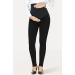 PACBREEZE Women's Maternity Jeans Over The Belly Slim Stretch High Waist Denim Pants - Black XXL - Buy Online on GoSupps.com