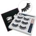 Magnetic Eyelashes And Eyeliner Kit 3 Pairs Reusable Magnetic Lashes With Eyeliner 3D Natural Look False Eyelashes Magnetic Eyelashes Natural Looking Lashes - Buy Online on GoSupps.com