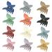12 PCS Butterfly Claw Clips Non Slip Hair Clips Matte Hair Clamps Hair Accessories Strong Hold Hair Jaw Clips for Women Girls Thick Thin Hair Gifts (Mixed color 12 pack)