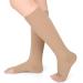 Evolyline Medical compression stockings women & men 20-30 mmHg class 2 compression socks thrombosis socks women flight support stockings women support tights for varicose veins ankle beige m