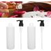 Refillable Reusable ABS Shampoo Dispenser - 250ml Leak-Proof Pump Bottle for Massage Oil & Shampoo - Buy Online on GoSupps.com
