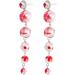 Feylie Halloween Blood Stained Pearl Earrings | Long Tassel Drops | Imitation Barrels Quasten Jewelry for Women & Girls - Buy Online on GoSupps.com