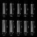 500pcs XL Clear Half Cover Square Nail Tips for Nail Salons and Home DIY Nail Art - Long Acrylic Straight False Nails - Buy Online on GoSupps.com