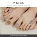 ohora Semi-Cured Gel Pedicure Strips 34pcs(P Trench) - Bold & Chic Nail Wraps with Prep Pads & Nail File - Buy Online on GoSupps.com