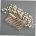 DOITOOL Bridal Hair Comb Rhinestone Bridal Crystal Hair Comb Gold Wedding Clip Side Hair Combs Wedding Flower Hair Comb Leaf Hair Pin Hair Accessories European and American Bride - Buy Online on GoSupps.com