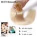 SEGO Bondings Extensions - Real 1G Keratin U-Tip Remy Human Hair - 50 Strands Light Blonde #613 - 16 (40cm) - 50g - Buy Online on GoSupps.com