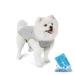 Cool vest dog with 1 gel ice bag dog cooling vest reflective and breathable cooling coat cooling jacket for small dog cooling collar sun protection cooling summer gray s