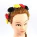 ZADAWERK Floral Hairband - Black Red Yellow - Ideal for Fans | International Shipping to Germany & Belgium - Perfect for Football & Olympics - Buy Online on GoSupps.com