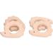 5Pcs Baby Teething Toy - Wooden Hedgehog Pendant | Beech Wood Animal Shape for Handmade Necklaces & Bracelets - Buy Online on GoSupps.com