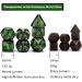 Haxtec Metal Dice Set - Acid Splash Black Green Polyhedral DND Dice with Dragon Eye Dice Bag | Perfect Gift for Dungeons and Dragons - Buy Online on GoSupps.com