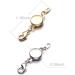 Zpsolution Locking Magnetic Jewelry Clasp Set - Gold and Silver, Round Design - for Necklaces and Bracelets (Set of 4) - Buy Online on GoSupps.com