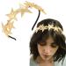 EARENT Gold Star Headband Five-pointed Stars Headpiece Hair Hoop Cute Pearl Hair Band Holiday Party Costume Hair Accessories for Women and Girls