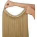 OMGREAT Dirty Blonde Halo Hair Extensions 22 Inch - Heat Resistant Synthetic Hairpieces for Women - No Clip Hidden Wire Headband - Straight Long Hair - #2 Dirty Blonde - 4.4 Oz - Buy Online on GoSupps.com