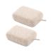 Zerodeko 2pcs Moisturize The Bath Pouf Loofah Shower Bath Balls Body Wash Sponge Exfoliating Loofah Sponge Loofah Bath Sponge Kids Bath Loofah Back Scrubber Powder Puff Clean Flax Child Beige 1 Count (Pack of 1)