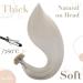 LAAVOO Keratin Bonding Hair Extensions | Platinum Blonde #60 | 45cm Remy Human Hair | Hot Fusion U-Tip 1g/S - Buy Online on GoSupps.com