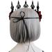 IBLUELOVER Halloween Headband Gothic Rose Tiara Queen Princess Garland Crown Headband Vintage Wedding Wreath Floral Bride Headpiece for Women Girls Day of The Dead Halloween Party Cosplay Redrose-a - Buy Online on GoSupps.com