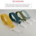 MOMU 4pcs Silicone Dummy Clips - Cute & Stylish Pacifier Holders (4 Colors) - Buy Online on GoSupps.com
