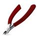 FVION Cuticle Trimmer Professional Cuticle Nippers Rubber Coated Handle Manicure Tools Stainless Steel Cuticle Cutter for Nails (5mm) Red
