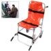 Yclty collapsible lightweight ambulance staircase staircase chairlifts for seniors portable foldable EMS Medical chairs made of aluminum light transfer stair lift orange-soft back